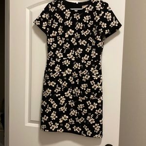 Floral Little Black Work Dress